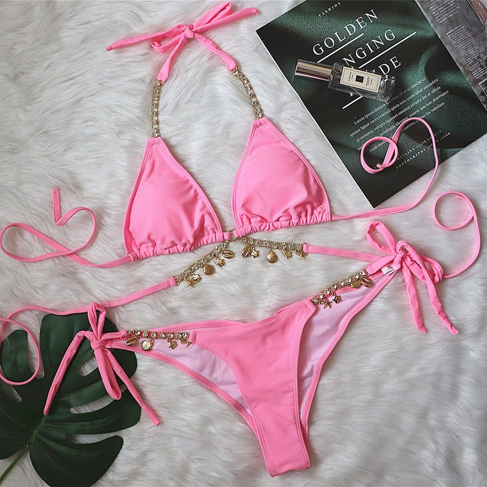 Bikini with Crystal Accessories