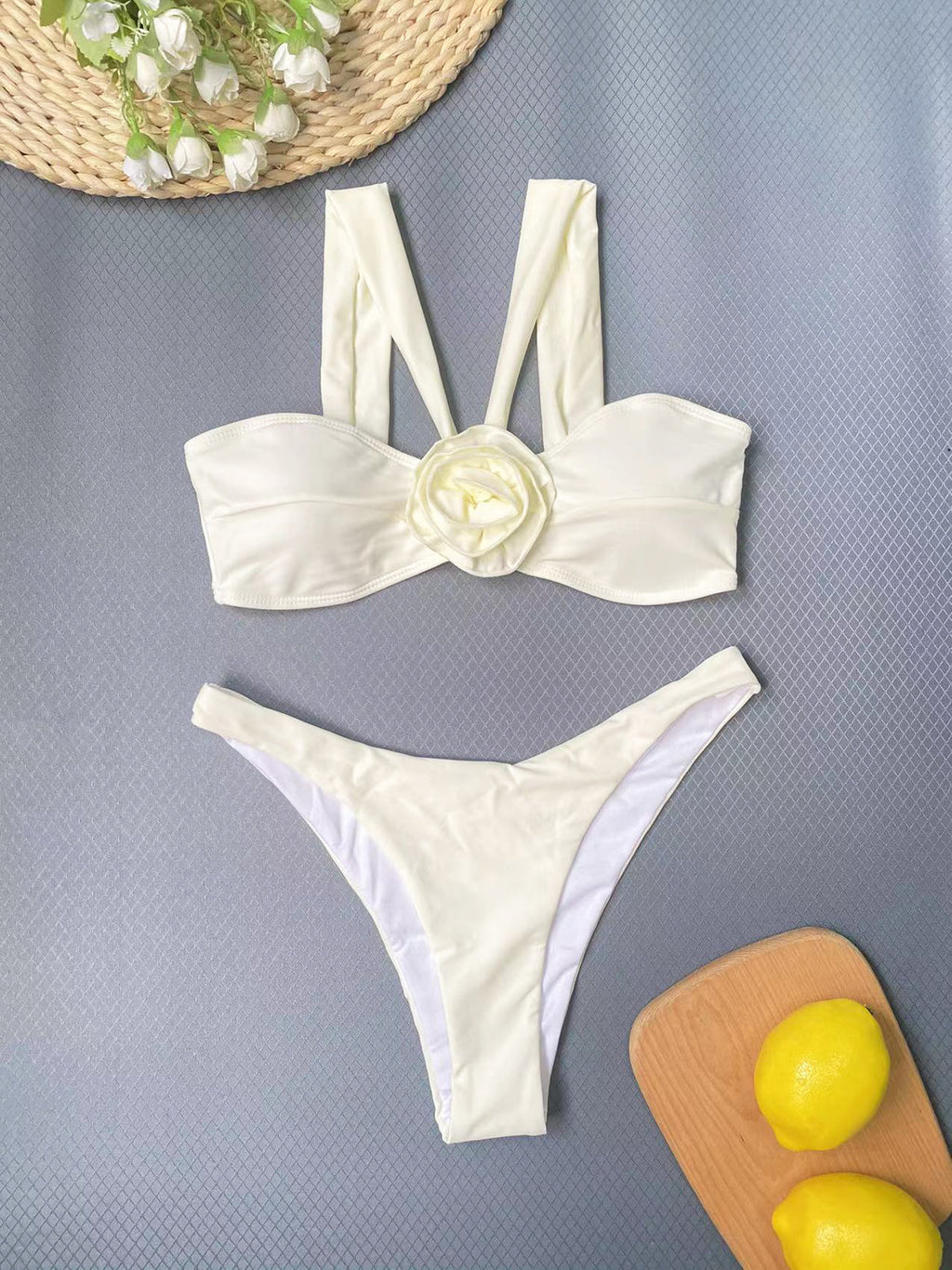 3D Floral Bikini Set