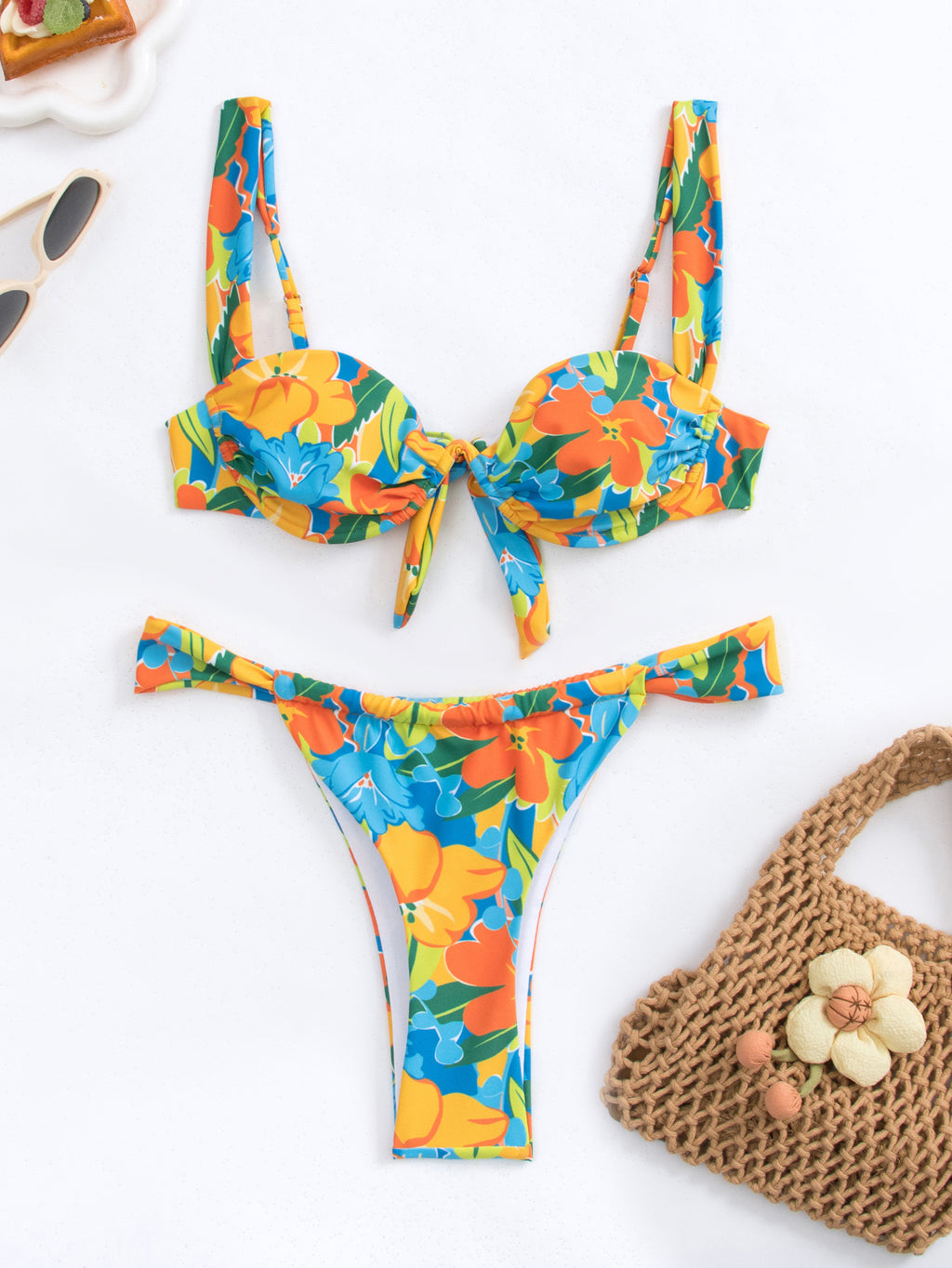 Sexy Multicolour Bikini Set