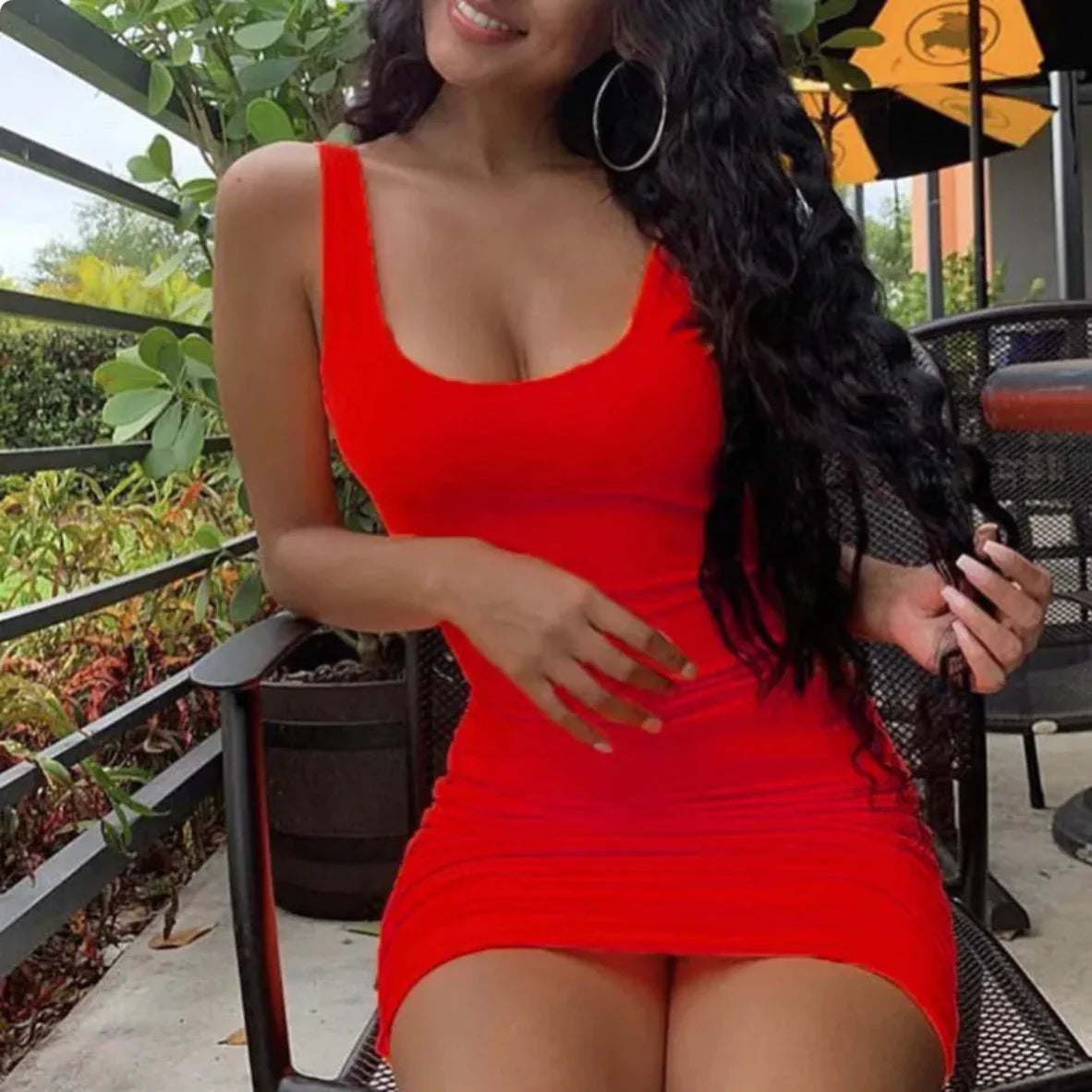 Backless Bodycon Mini Dress