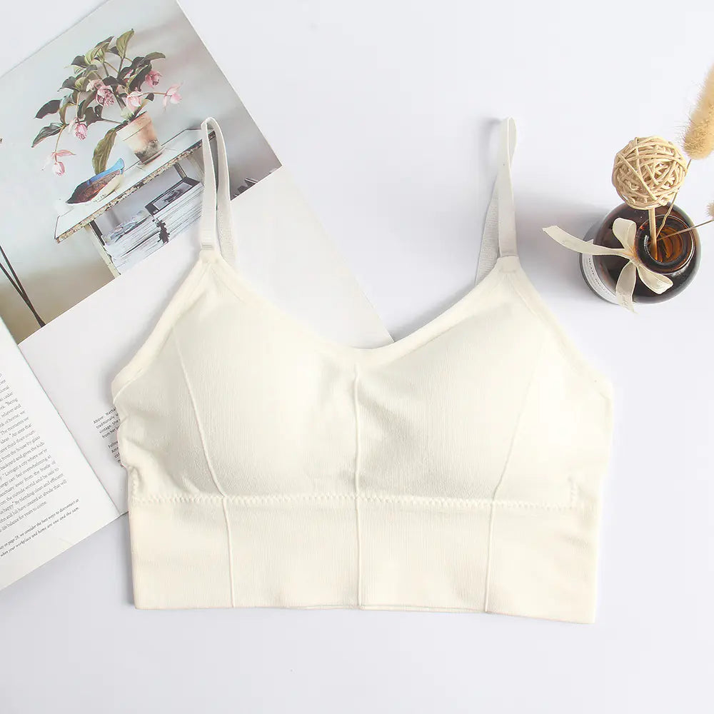 Adjustable Strap Wireless Backless Bra