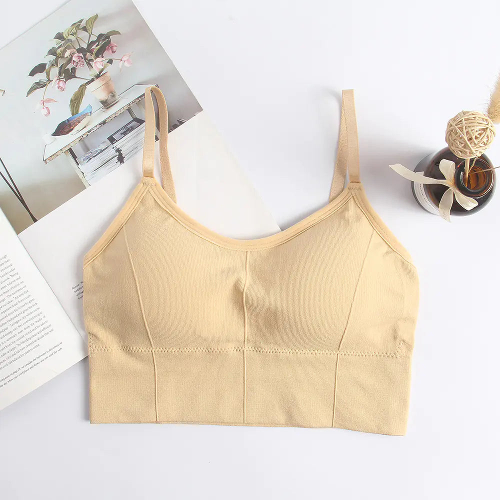 Adjustable Strap Wireless Backless Bra