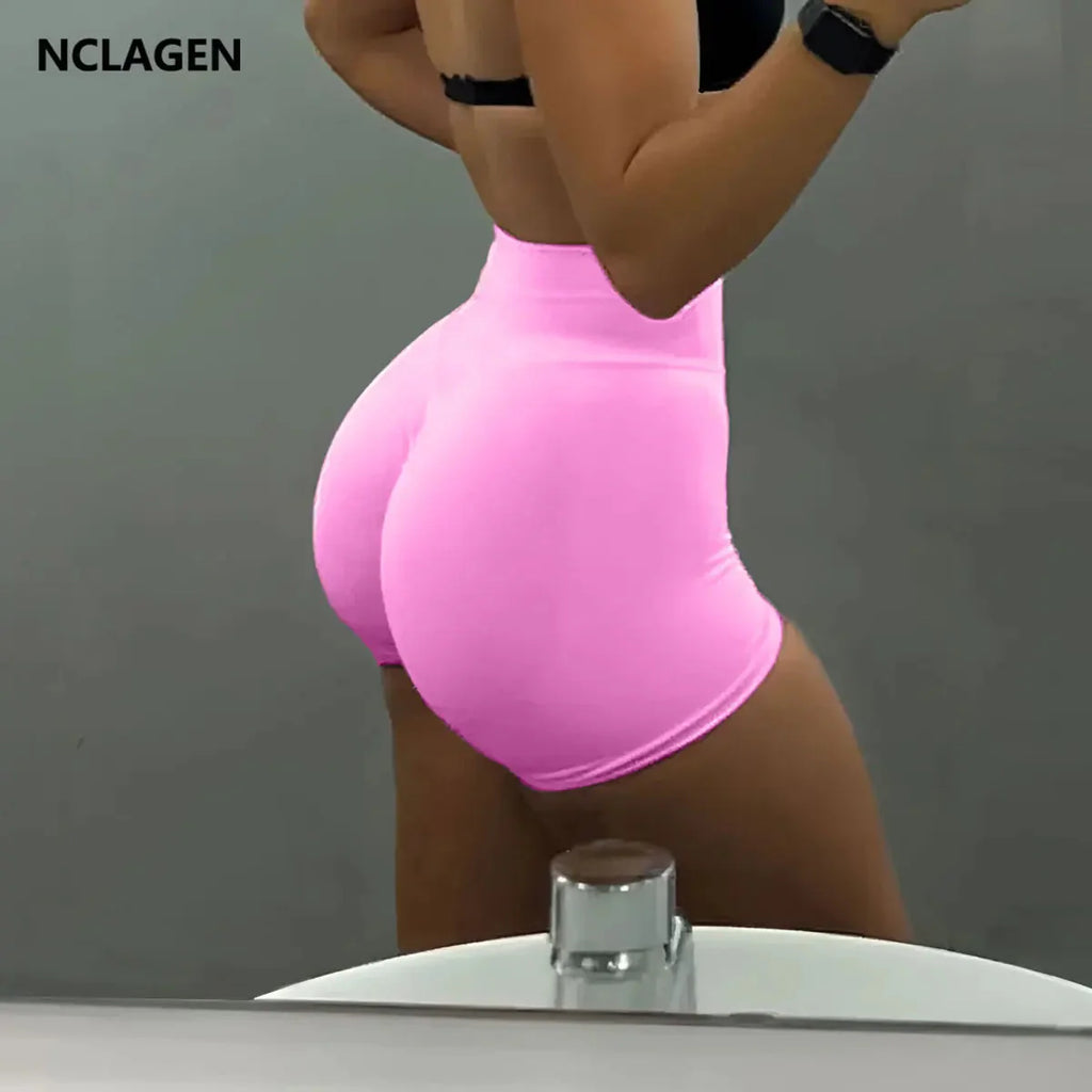 Seamless Shorts 4.5" Gym Shorts Scrunch Butt