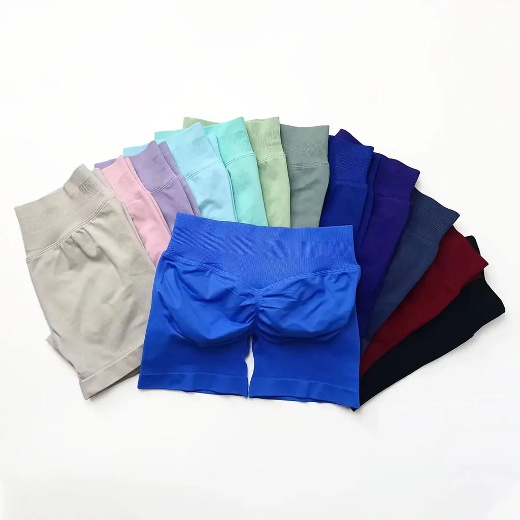 Seamless Shorts 4.5" Gym Shorts Scrunch Butt