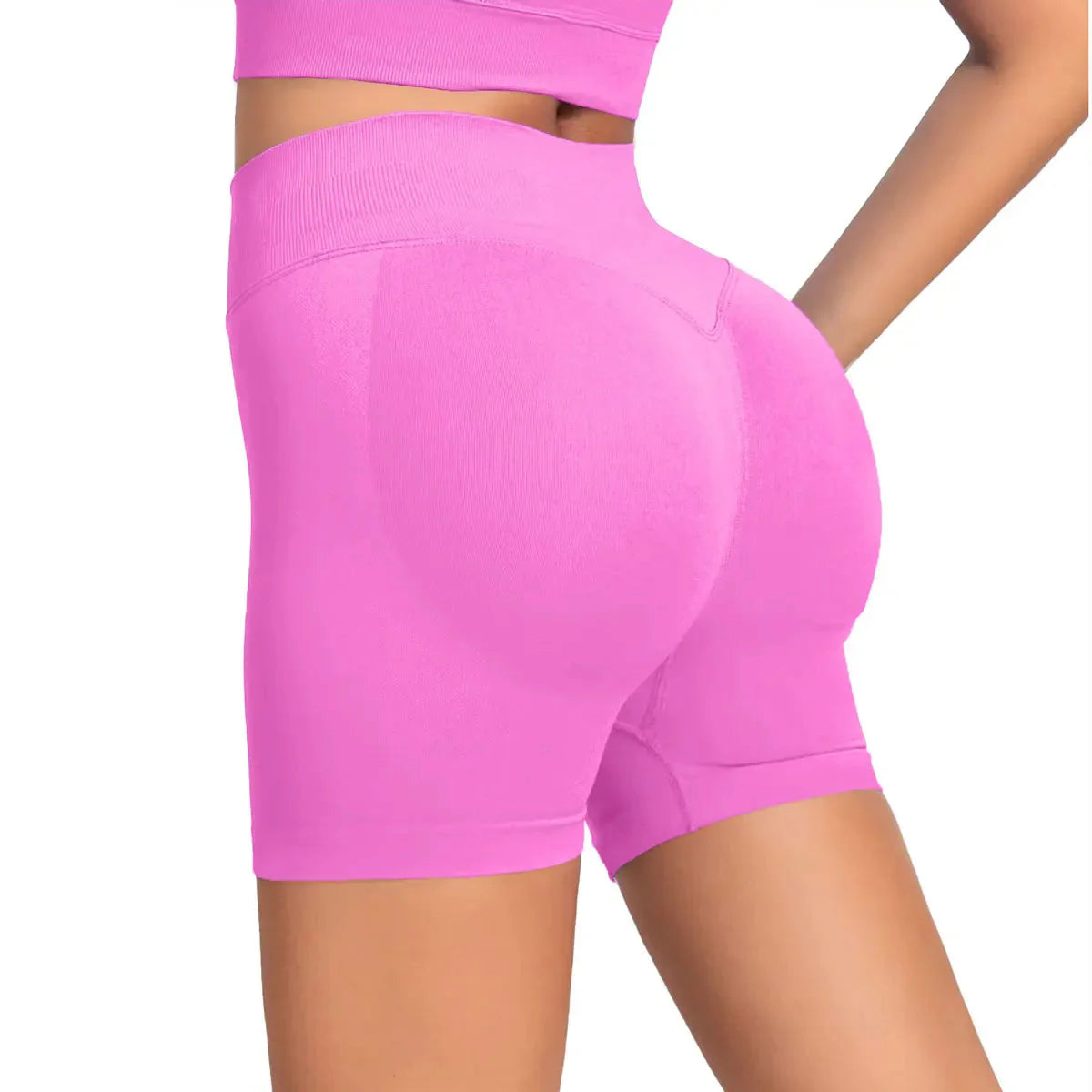 Seamless Shorts 4.5" Gym Shorts Scrunch Butt
