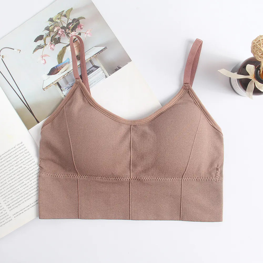 Adjustable Strap Wireless Backless Bra