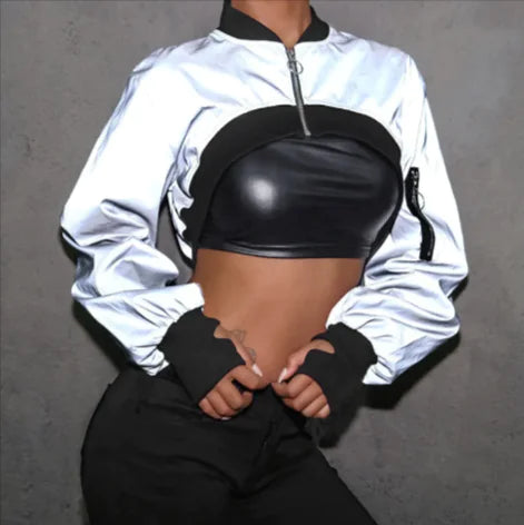 Reflective Zipper Jacket