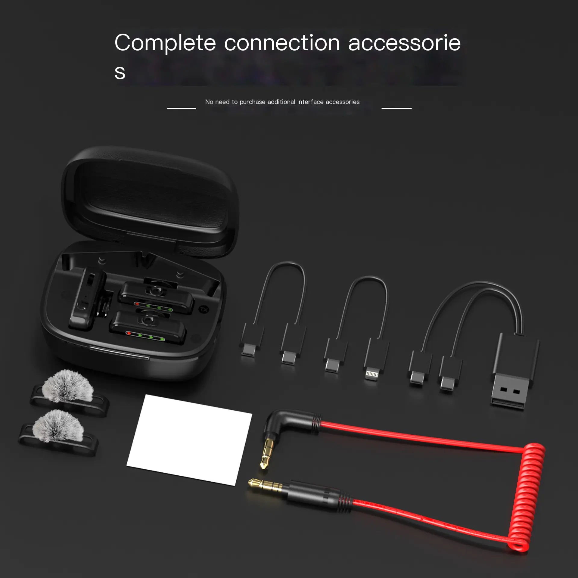 Wireless Lavalier Microphone for Live Streaming & KTV