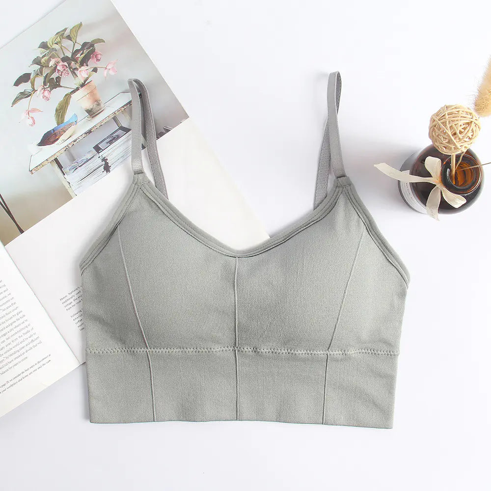 Adjustable Strap Wireless Backless Bra